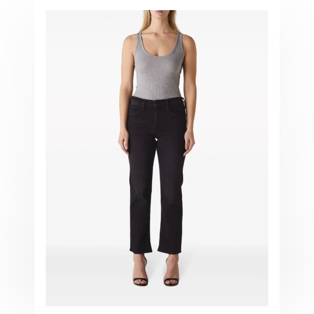 EUC MOTHER The Smarty Pants high-rise straight-leg jeans